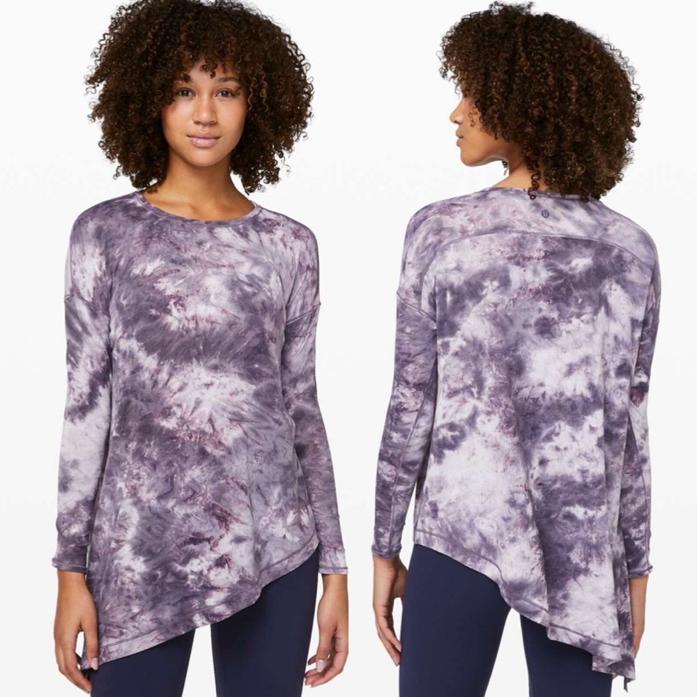 Lululemon To The Point Mist blue long sleeve Top